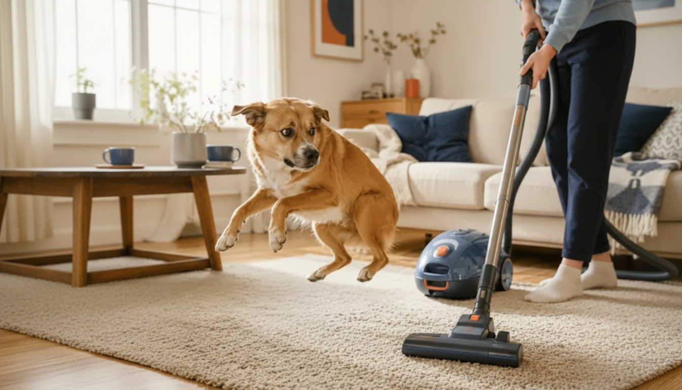 Help Pets Handle Vacuum Stress: Calm Steps for Dogs & Cats